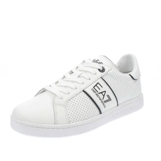 Ea7 Emporio Armani Sneaker Action Leather Bianco - Uomo Scarpe Sneakers Casual