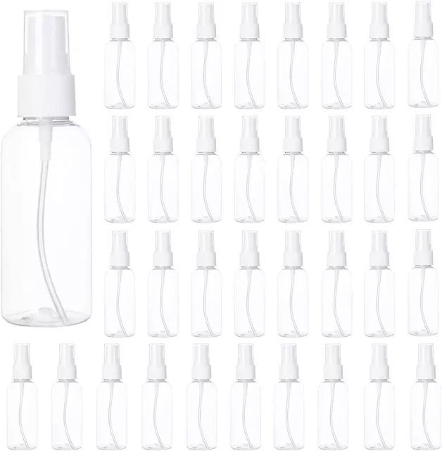 50PCS 2 Oz Spray Bottle Mini Mist Sprayer Clear Fine Small Spray Bottle Empty