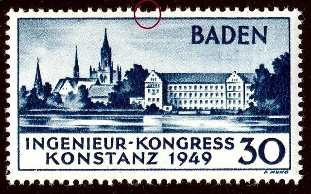 Französische Zone BADEN 1949: MiNr. 46 ** postfrisch !!!