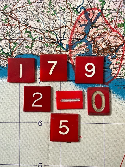 ORIGINAL WW2 RAF battle of britain operations room raid block strength ...