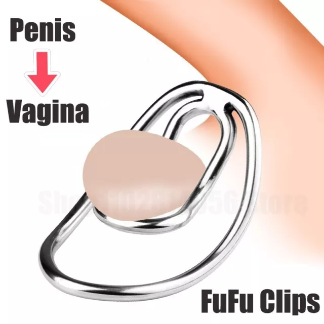 Clips de prépuce de bite en métal contraintes de scrotum, pinces Fufu