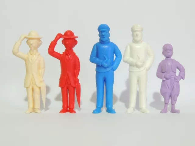 Lot de 5 figurines Tintin Esso Belgique