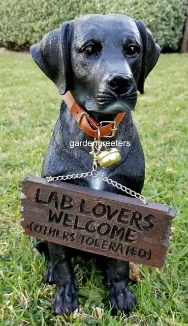 Black Lab Statue Black Labrador Figurine