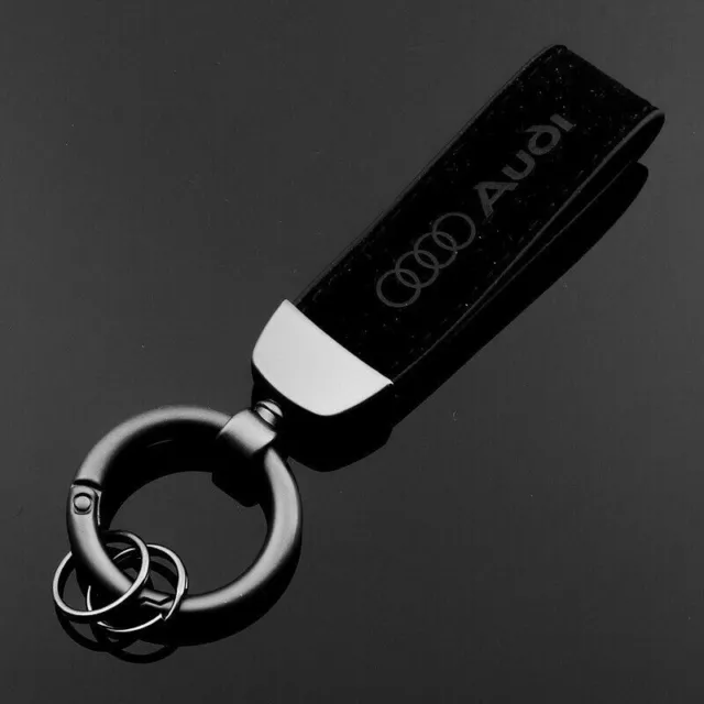 Porte-clés en Cuir & Acier inoxydable Logo Audi A1/A2/A3/A5/A6