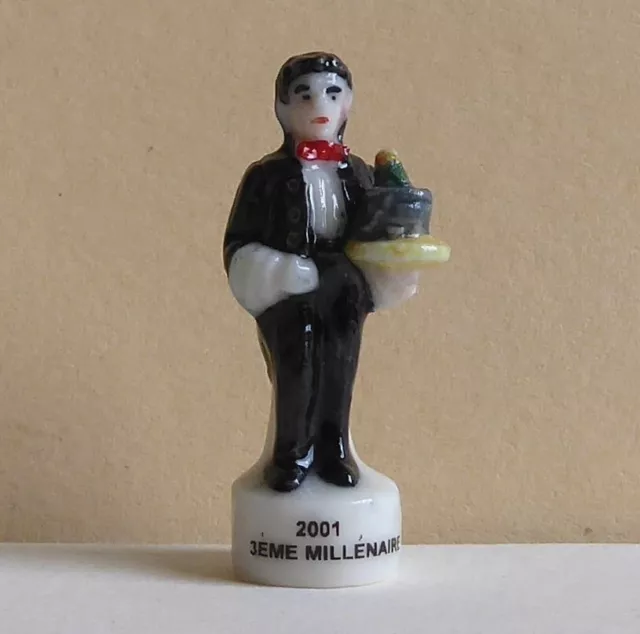 Fève Le 3ème Millénaire - 2001 - Homme avec le Champagne