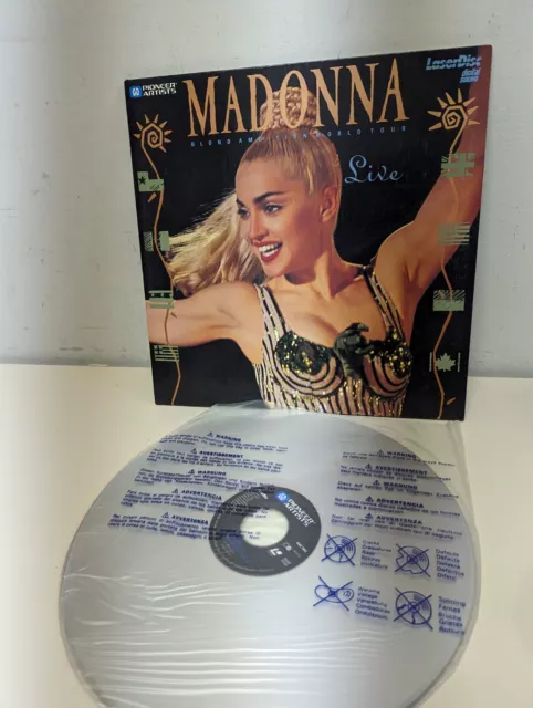 12" LaserDisc - Madonna Blond Ambition World Tour Live (1990) [PA-90-325] -