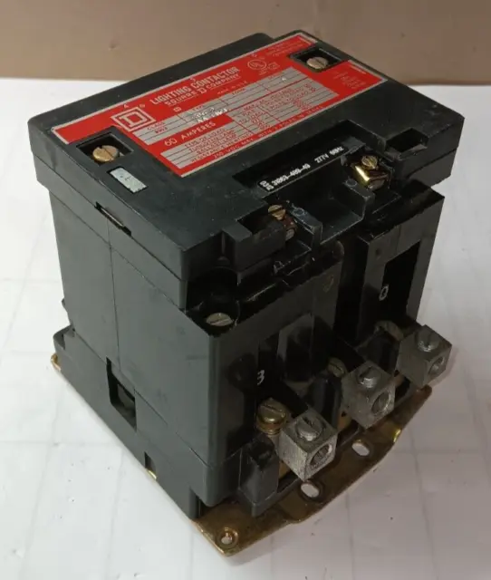 Square D 8903Spg2 60 Amp Lighting Contactor 3 Pole 600 Vac 277V Coil