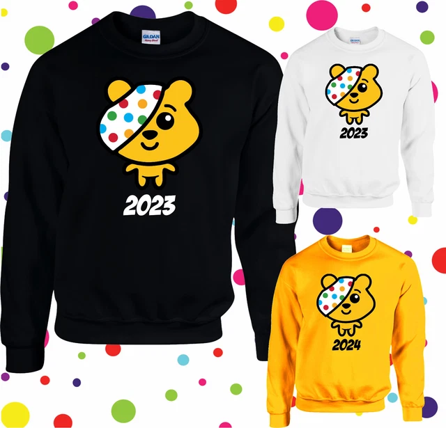 PUDSEY BEAR 2023, 2024 Jumper, Spotty Day Boys Girls Top, Unisex Kids Jumper £19.99 PicClick UK