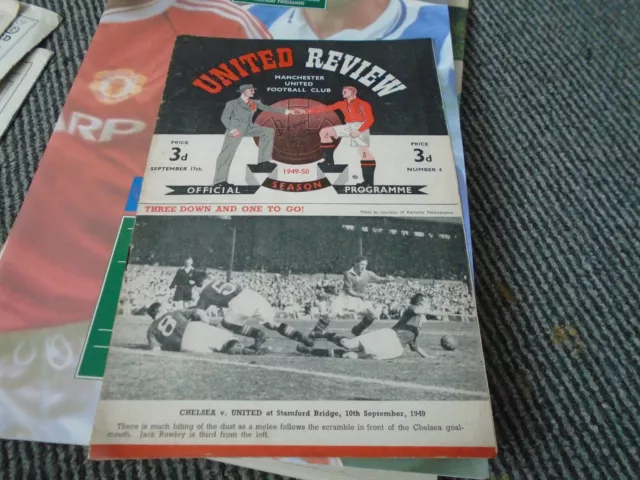 Manchester United V Stoke City 1949-50