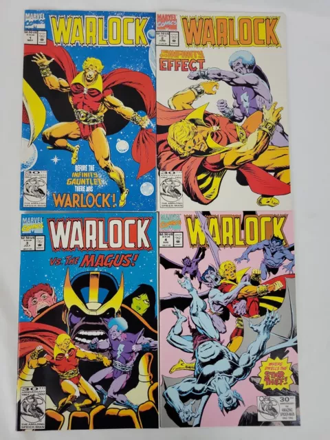 Lot Of 4 Warlock Volume 3 Issues #1,2,3 & 4 Marvel Comic Books 1992