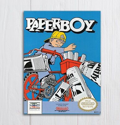 Metal Signs plaques vintage retro style Paperboy arcade gamer poster mancave