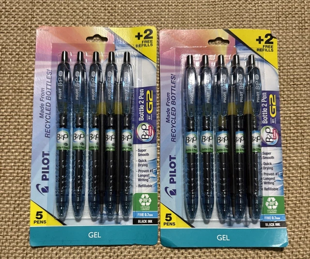 Pilot gel pen B2P, medium tip, 0.7 mm, line thickness 0.4 mm, blue, 12 pieces