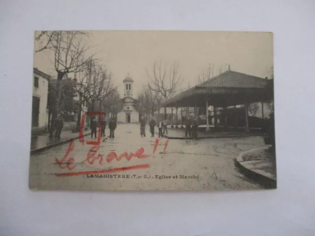 Cpa Tarn Et Garonne 82 La Magistere Eglise Et Marché