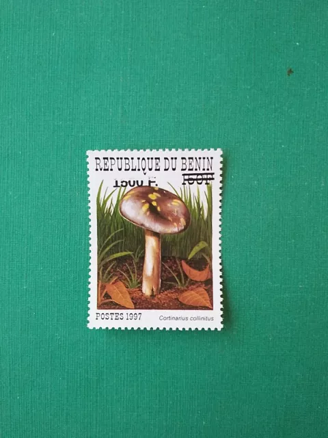 Bénin surchargé overprint 1500f sur 150f MNH neuf Champignon SANS Colis Postaux