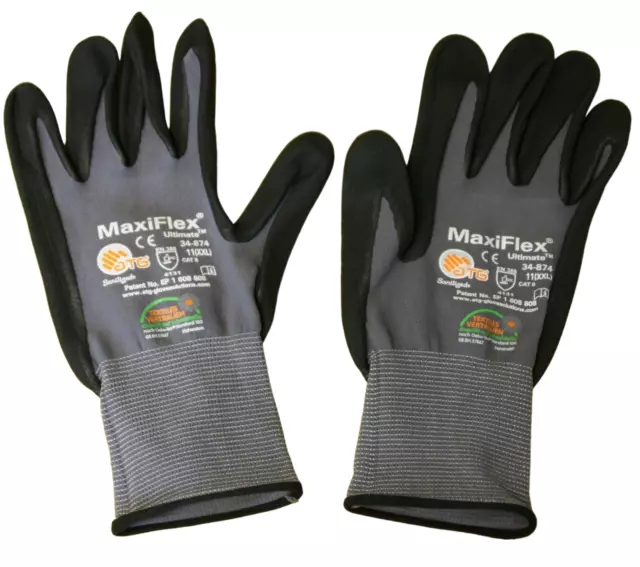 Arbeitshandschuhe MaxiFlex Ultimate Nylon-Strickhandschuhe Montagehandschuhe