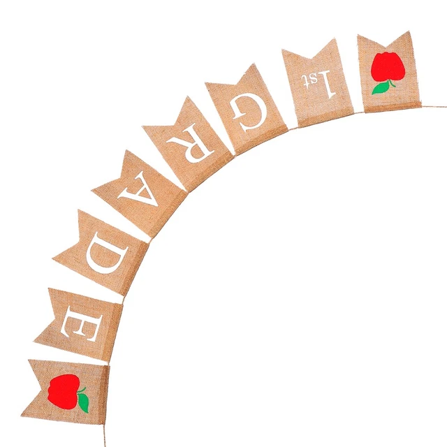 Guirlande Drapeaux En Jute JZK – 2 X 3,5 M, Cœur Blanc, Déco Bohème Mariage, Jardin, Fête