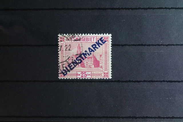 Saargebiet Dienstmarken 14I PF III gestempelt geprüft Hoffmann BPP #FY945