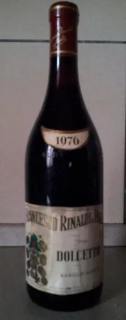 DOLCETTO 1976 rinaldi e figli vino rosso da collezione piemonte