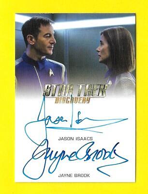 2018 Star Trek Discovery Saison 1 Autographe Jason Isaacs & Jayne Brook " El "