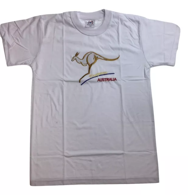 Adult Australian Kangaroo T Shirt Australia Day 100% Cotton Souvenir Tee Top - W 2