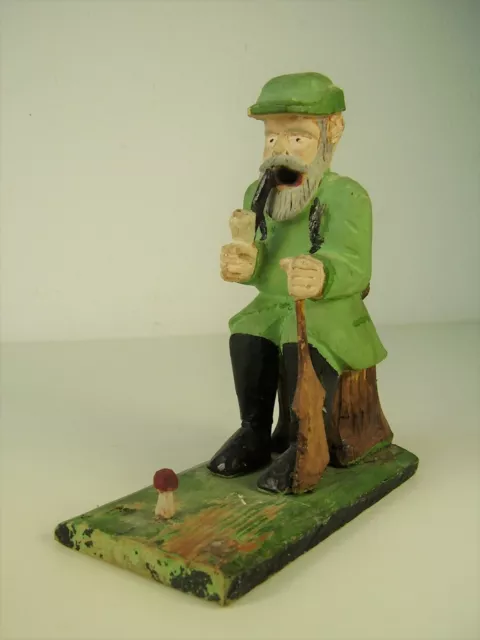 Antiker Räuchermann Jäger Erzgebirge vor 1945