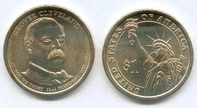 Etats Unis @ One Dollar President De Grover Cleveland @ Unc Usa 2012 D @ Denver