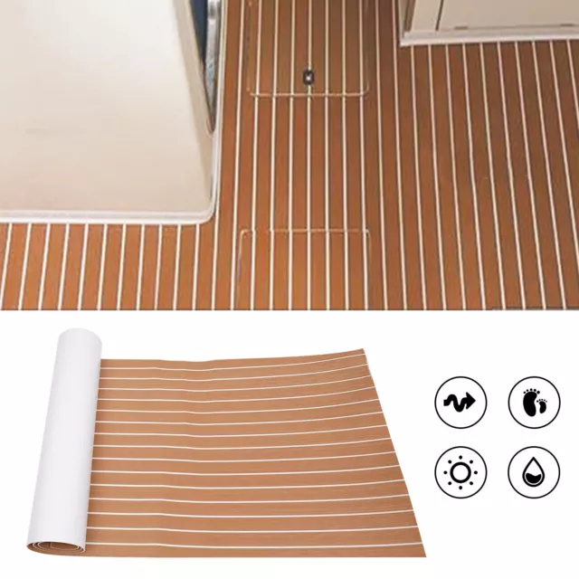 EVA Faux Foam Teak Marine Boat Decking Sheet Flooring Pad Yacht Carpet 240x90cm