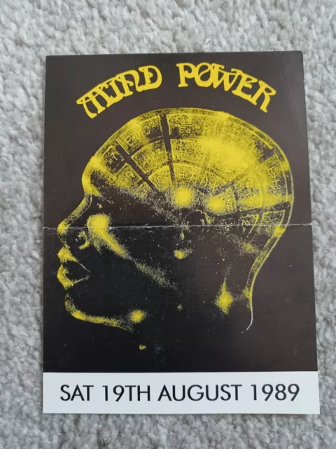 Acid House Rave Flyers 1989 Mind Power Flyer