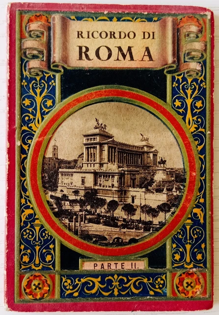 Libretto Leporello vintage Ricordo di Roma. Parte II 32 vedute d'epoca