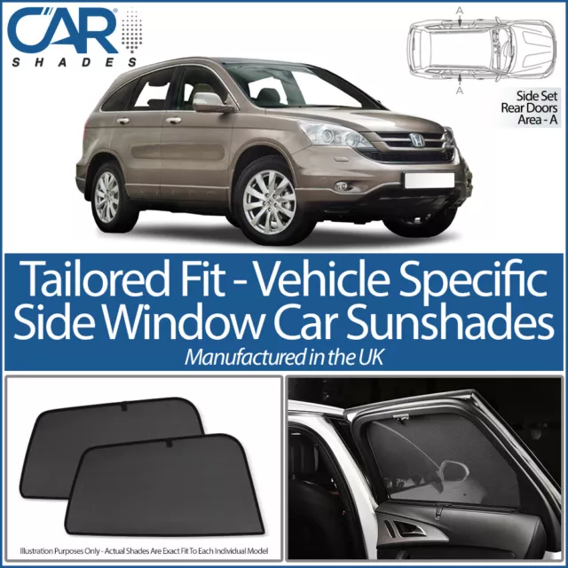 Honda Crv 5 Door 2007 - 2012 Car Shades Uk Tailored Uv Side Window Sun Blinds