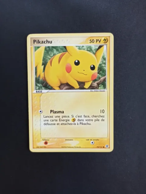 Carte Pokémon Pikachu 74/112 - Bloc Ex Rouge Feu et Vert Feuille - FR