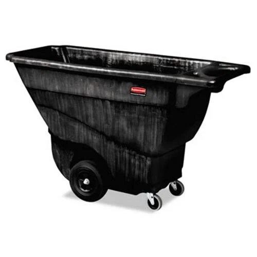 Rubbermaid Structural Foam Tilt Truck, 850lb Capacity, Black (RCP9T14BLA)