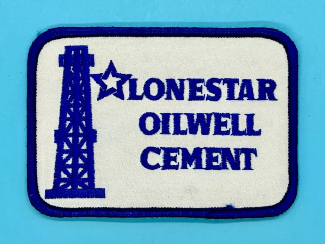 Lonestar Lone Star Oil Well Cement Clothing Patch 2.75" x 4" Vintage