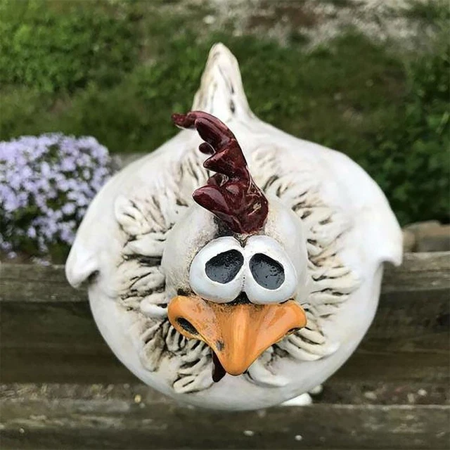 Funny Spoof Chicken Farm Art Decoration Resin Crafts Garden Decoration T1T1 X9S7 7