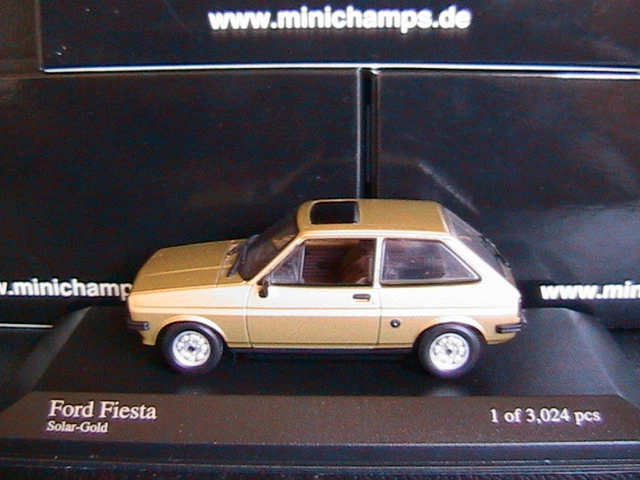 Ford Fiesta Mki 1976 Solar Gold Metallic Minichamps 400085100 1/43 3 Portes