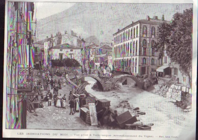 1900  --  Apres Les Inondations Dans Vallerangue  Q555
