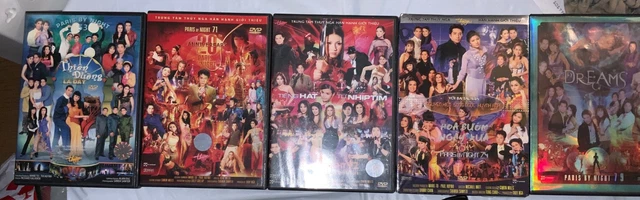 Lot of 5 Thuy Nga Paris by Night # 53, 71,72, 74 & 79 Vietnamese Musc DVD's