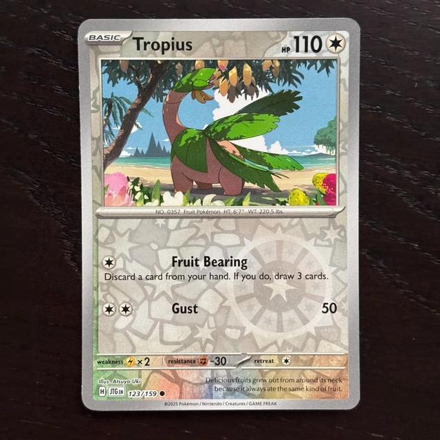 TROPIUS 123/159 POKEMON Journey Together SV09 Reverse Holo Common NM $0.99 - PicClick CA TROPIUS 123/159 POKEMON Journey Together SV09 Reverse Holo Common NM $0.99 - PicClick CA