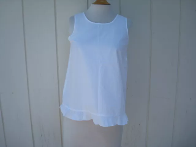 ZARA BASIC WHITE Cotton Sleeveless Women's Blouse Top S $27.99 - PicClick