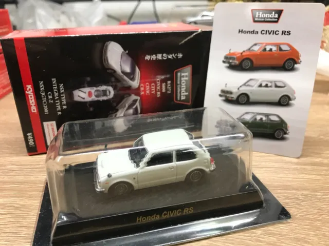 Kyosho - Honda MiniCar Collection - CIVIC RS - White - 1/64 - Mini Car - R14