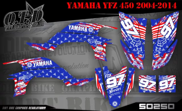 Scrub Dekor Kit Atv Yamaha Yfz 450 04-14  Graphic Kit America So2500 B