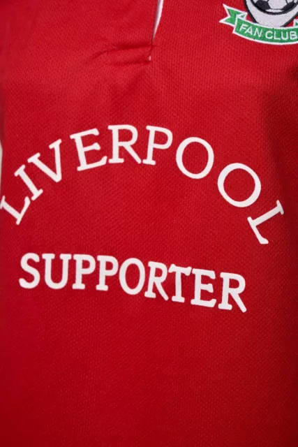 Herren Liverpool Fan Club Fußball Fan Fan kurzärmeliges Poloshirt Retro Shirt 3