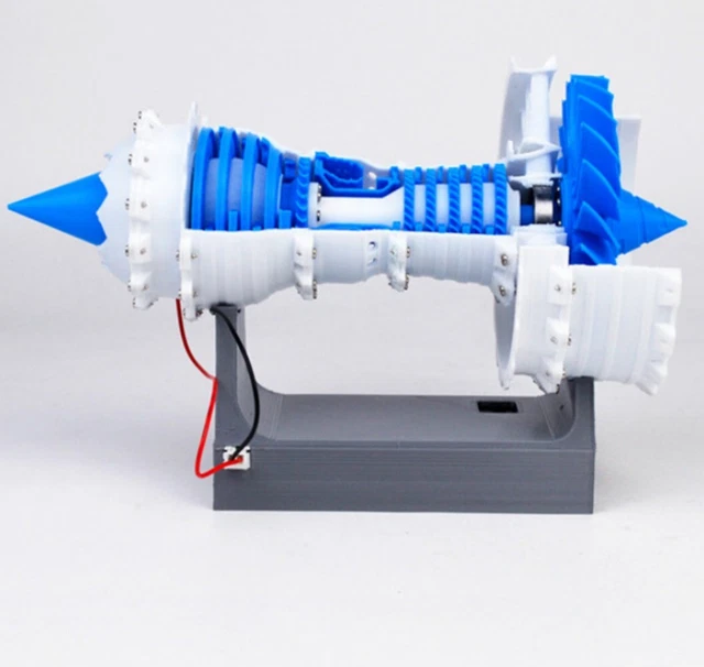 3D PRINTED JET Engine Model Aircraft Supercharged Engine with Sawtooth ...