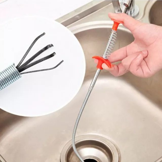 Flexible Long Reach Claw Pick Up Narrow Bend Curve Grabber Tool Spring Grip USS