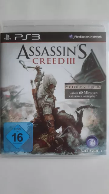 Assassin's Creed III 3 (Sony PlayStation 3, 2012) PS3