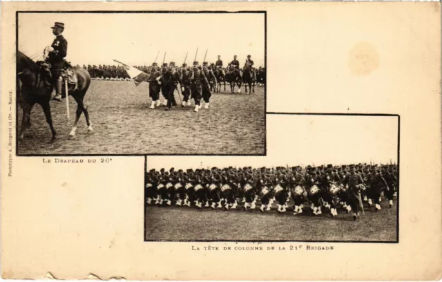 CPA Militaire Nancy - The Flag of the 26th (90771)