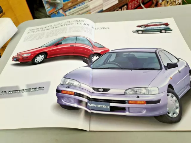 1993 SUBARU IMPREZA  Australian Sales Brochure