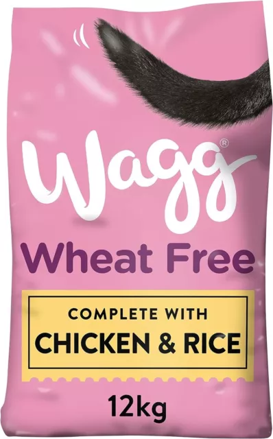 Wagg Complete Wheat Free Chicken Dry Dog Food 12kg Free And Fast Delivery.