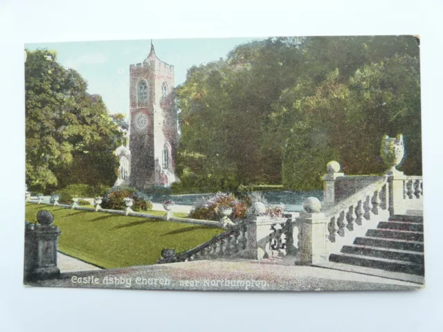 Castle Ashby Church near Northampton. Christian Novels postcard