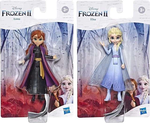 DISNEY FROZEN 2 Articulated Action Figure 10cm - Set of 2 - Anna & Elsa ...